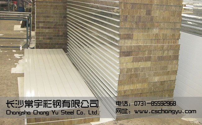 象牙白企口巖棉夾芯板_巖棉夾芯板